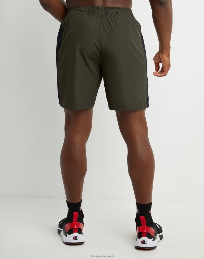 Champion vævede sportsshorts c patch 7 V6J66505 hær/sort