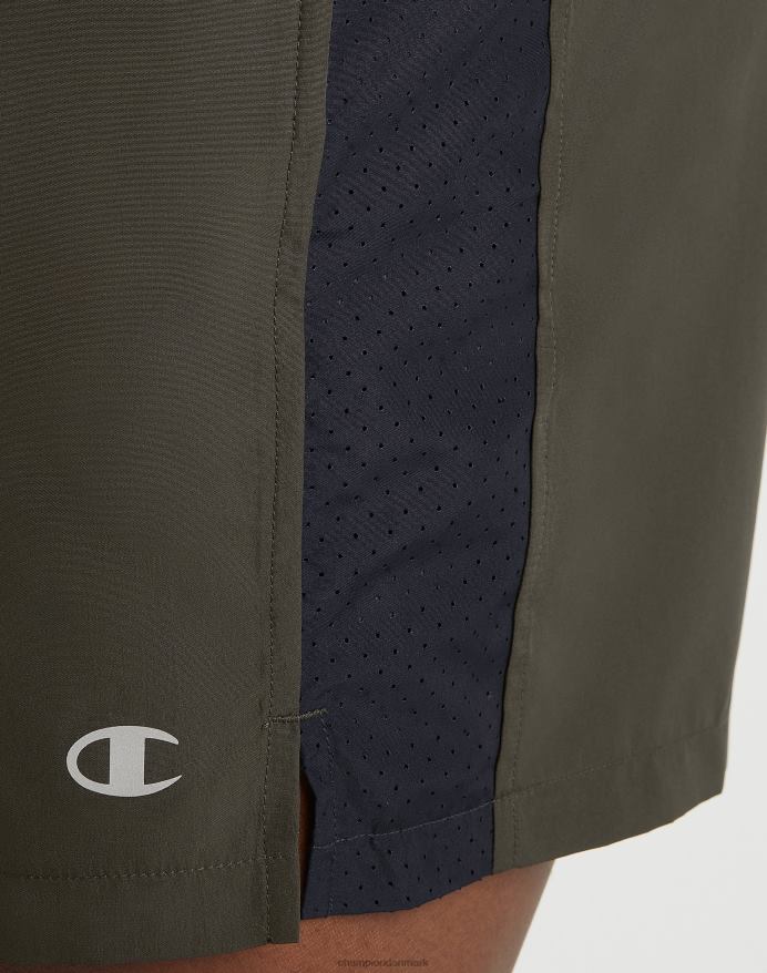 Champion vævede sportsshorts c patch 7 V6J66505 hær/sort