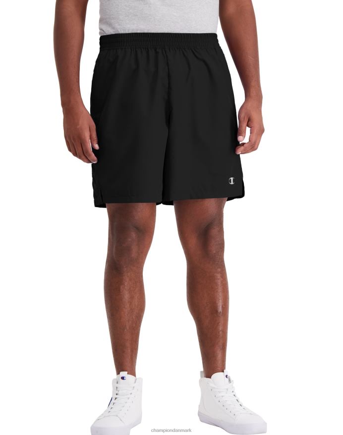 Champion vævede sportsshorts c patch 7 V6J66506 sort