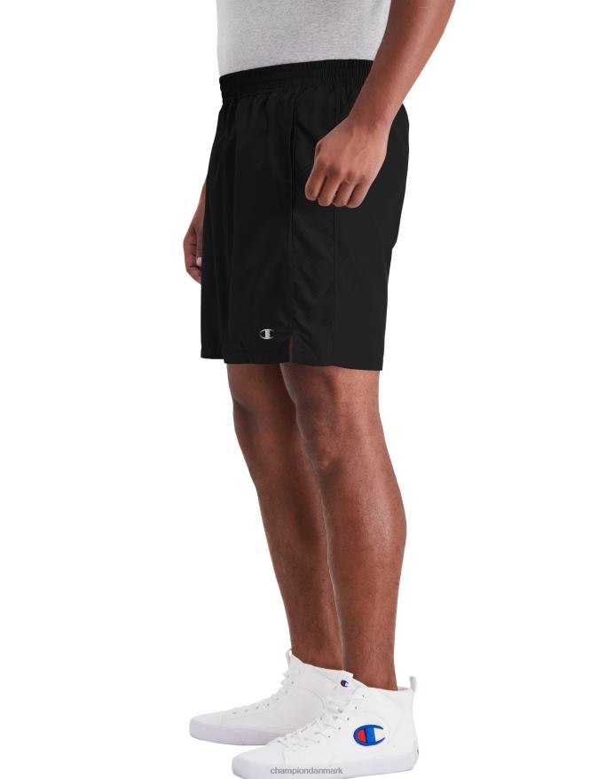 Champion vævede sportsshorts c patch 7 V6J66506 sort