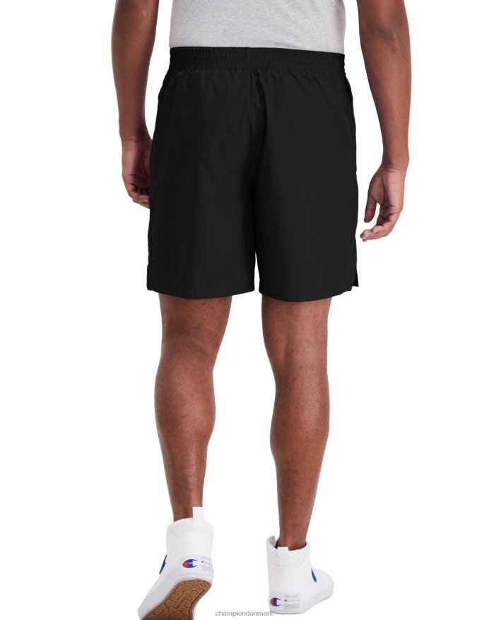 Champion vævede sportsshorts c patch 7 V6J66506 sort
