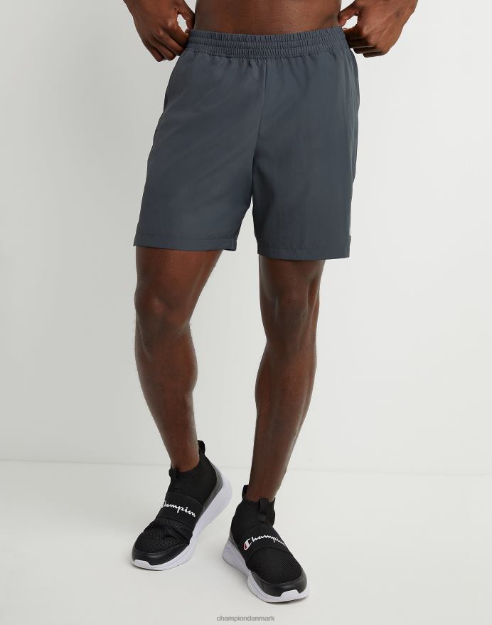 Champion vævede sportsshorts c patch 7 V6J66507 stealth