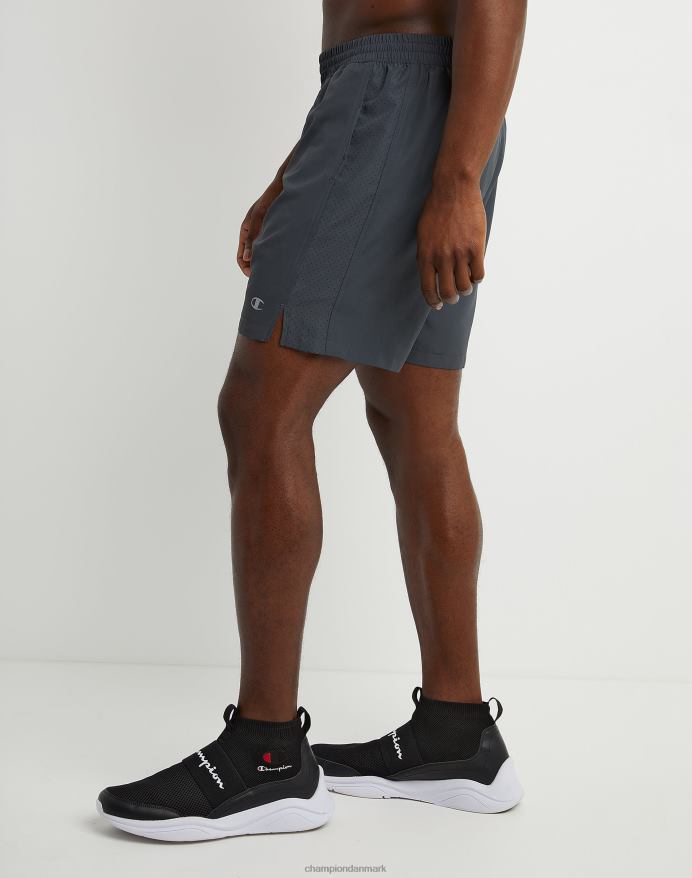 Champion vævede sportsshorts c patch 7 V6J66507 stealth