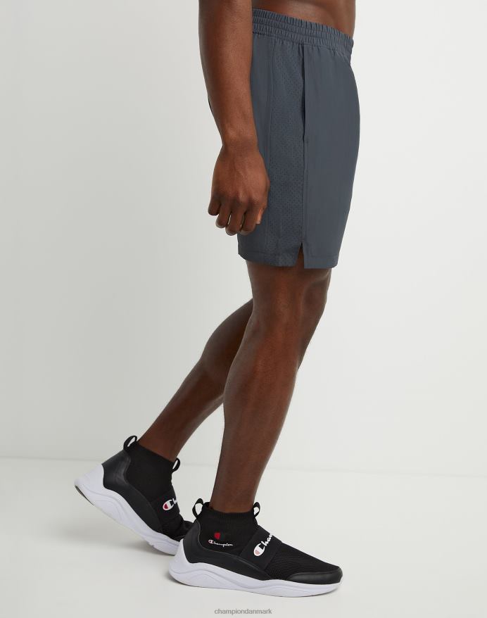 Champion vævede sportsshorts c patch 7 V6J66507 stealth