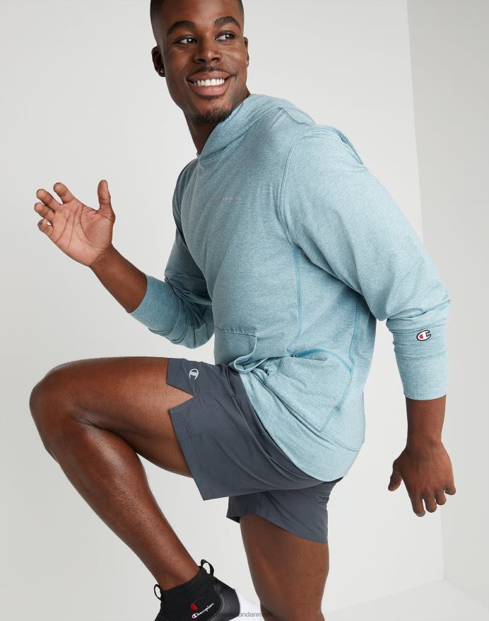 Champion vævede sportsshorts c patch 7 V6J66507 stealth