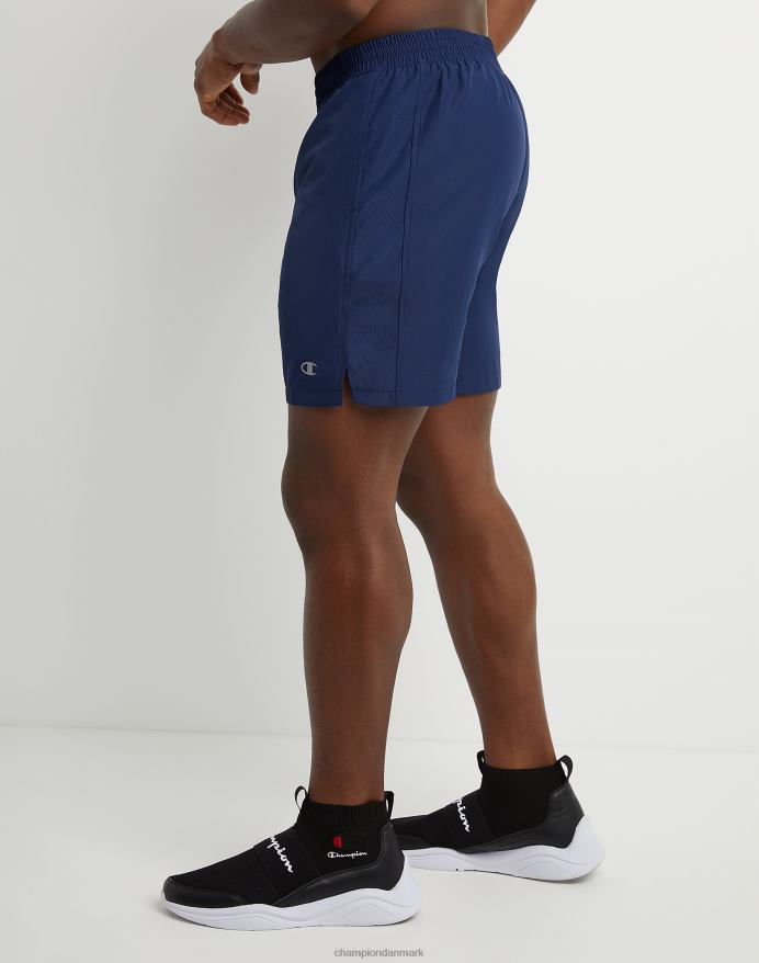 Champion vævede sportsshorts c patch 7 V6J66508 atletisk flåde