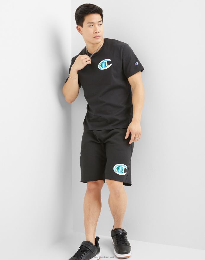 Champion arv t-shirt kæde syet c V6J66643 sort