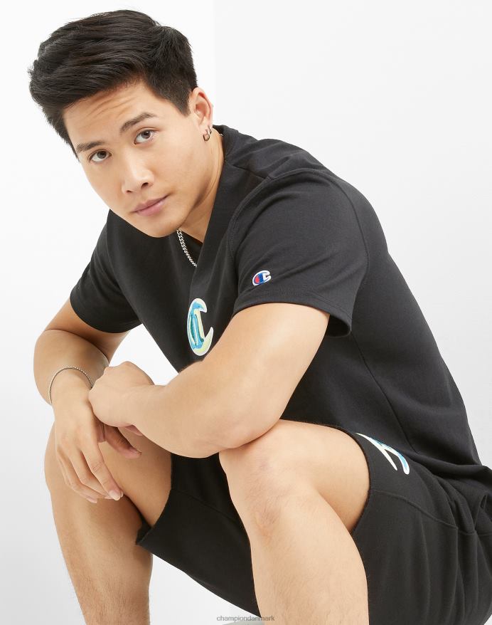 Champion arv t-shirt kæde syet c V6J66643 sort