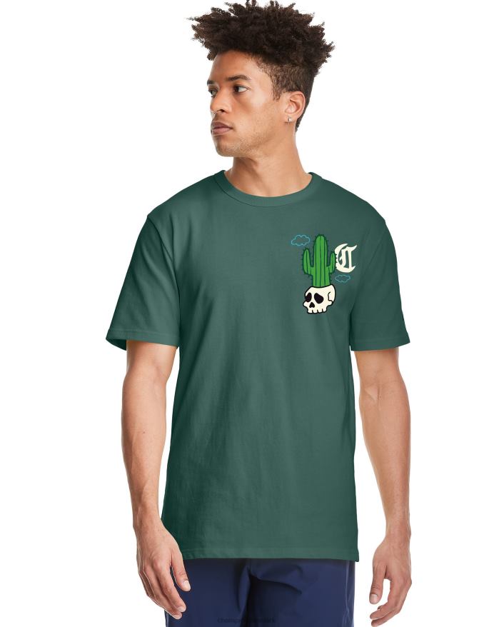 Champion arv tee plantebase V6J66659 dyb grøn håndflade