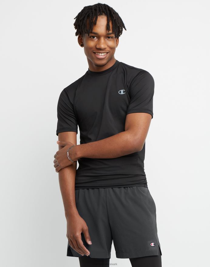 Champion atletisk t-shirt fugttransporterende V6J66637 sort