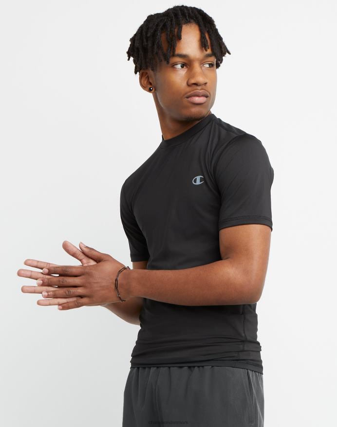 Champion atletisk t-shirt fugttransporterende V6J66637 sort