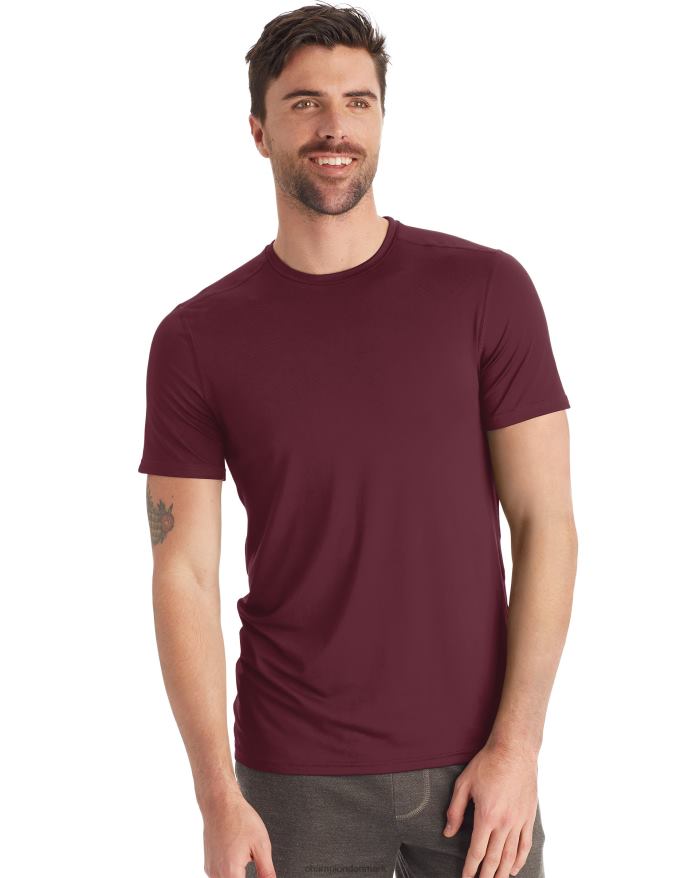 Champion c9 kortærmet tech-t-shirt V6J66752 rig rødbrun
