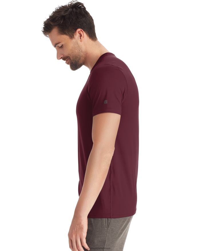 Champion c9 kortærmet tech-t-shirt V6J66752 rig rødbrun