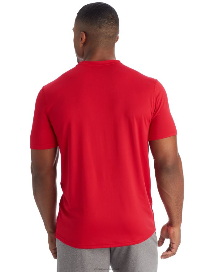 Champion c9 kortærmet tech-t-shirt V6J66755 moden rød