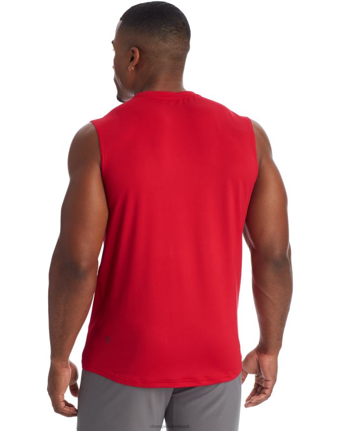 Champion c9 muskel tech t-shirt V6J66766 moden rød