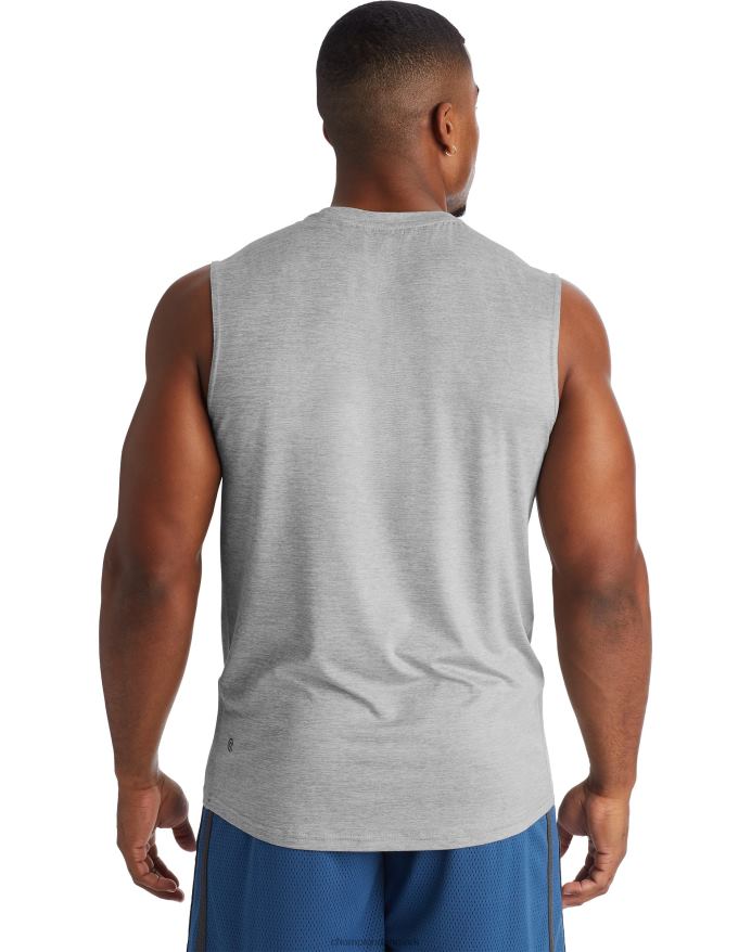 Champion c9 muskel tech t-shirt V6J66768 komfortgrå lyng