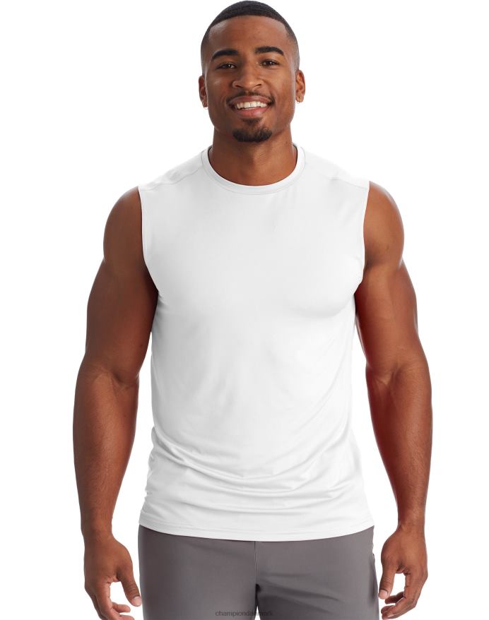 Champion c9 muskel tech t-shirt V6J66771 ægte hvid