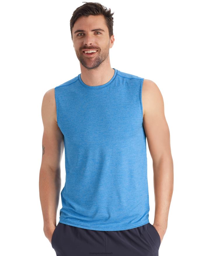 Champion c9 muskel tech t-shirt V6J66773 blå jay lyng