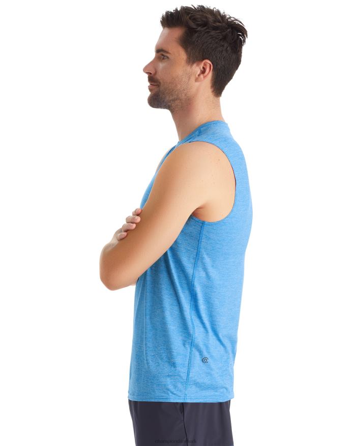 Champion c9 muskel tech t-shirt V6J66773 blå jay lyng
