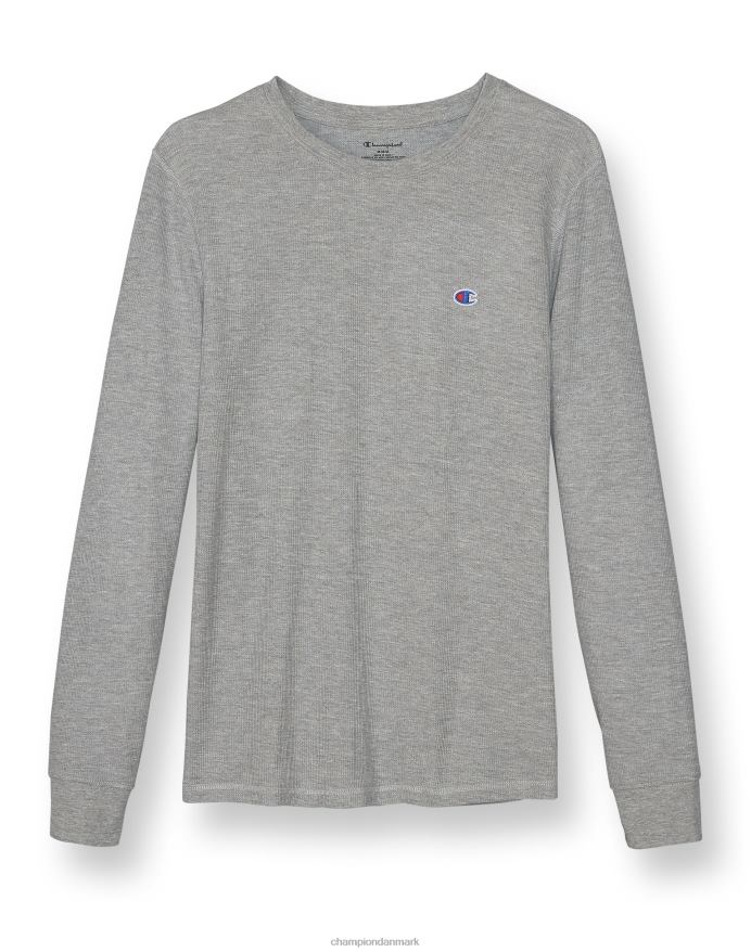 Champion c-life sleep langærmet vaffel oxford grå t-shirt V6J66653