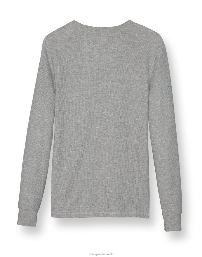 Champion c-life sleep langærmet vaffel oxford grå t-shirt V6J66653