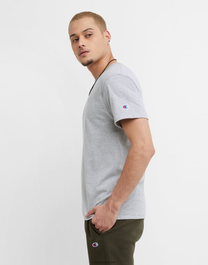 Champion klassisk T-shirt broderet c-logo V6J66570 oxford grå
