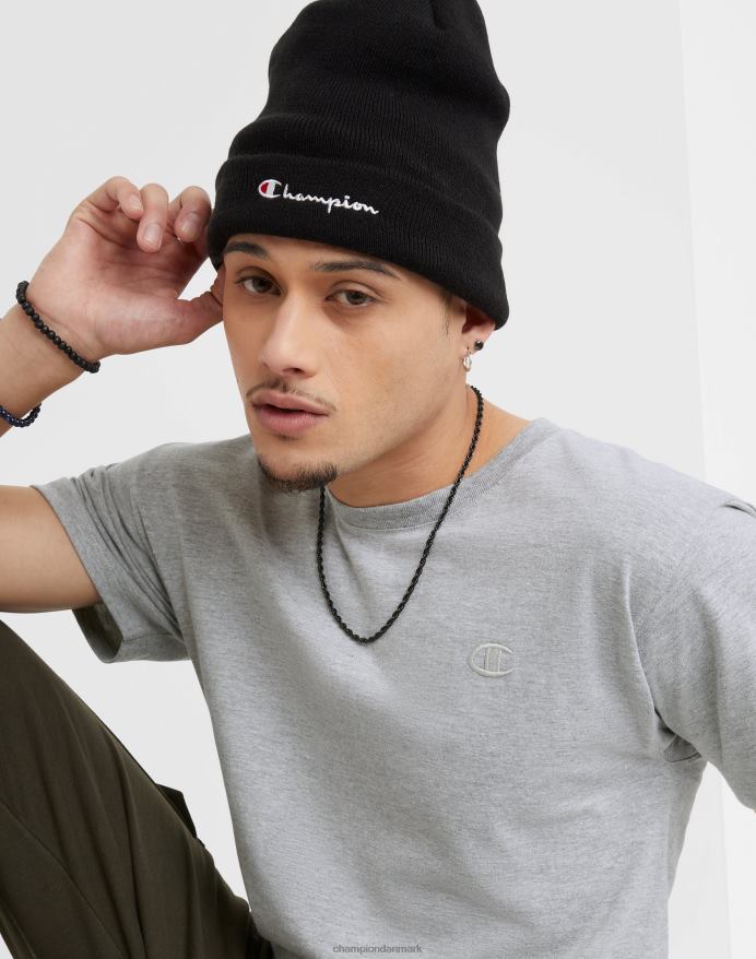 Champion klassisk T-shirt broderet c-logo V6J66570 oxford grå
