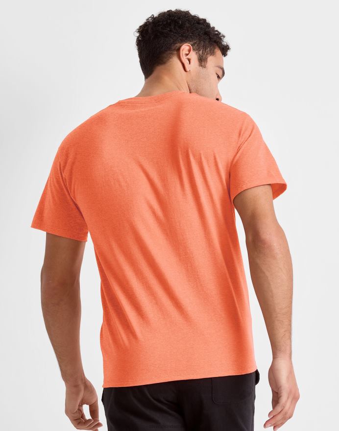 Champion klassisk T-shirt broderet c-logo V6J66571 laser orange lyng