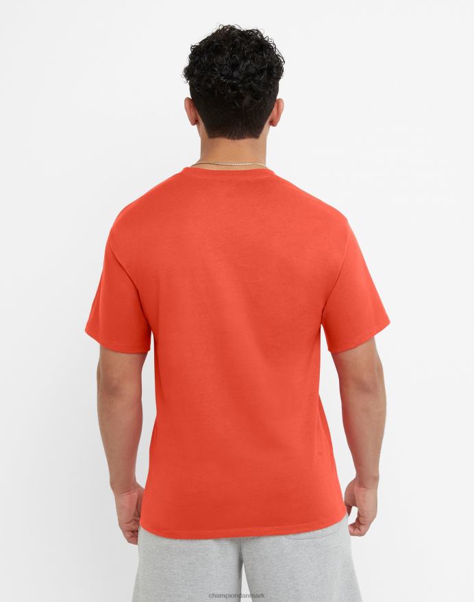 Champion klassisk T-shirt broderet c-logo V6J66572 solkarminrød