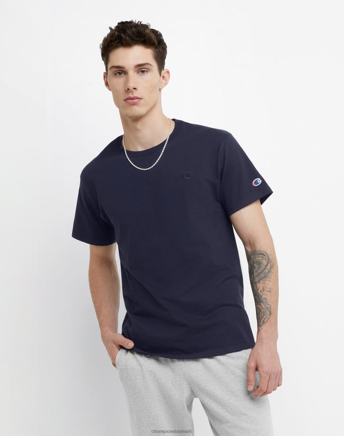 Champion klassisk T-shirt broderet c-logo V6J66573 flåde