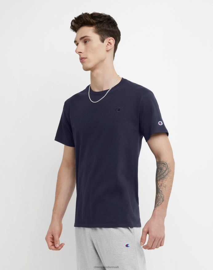 Champion klassisk T-shirt broderet c-logo V6J66573 flåde