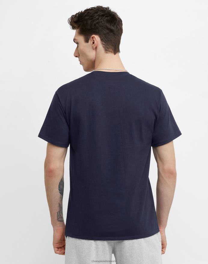 Champion klassisk T-shirt broderet c-logo V6J66573 flåde
