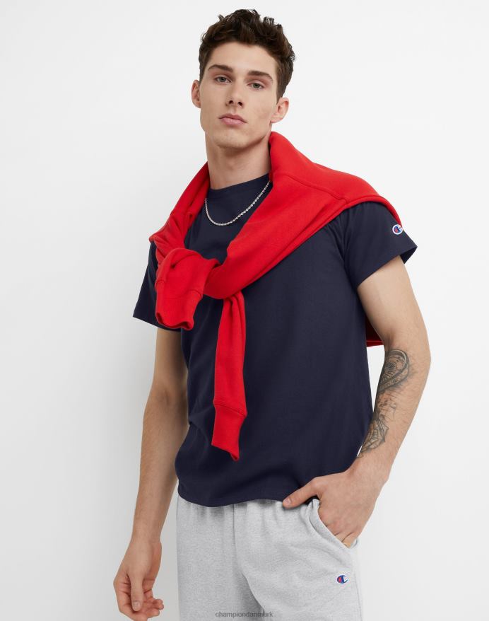 Champion klassisk T-shirt broderet c-logo V6J66573 flåde