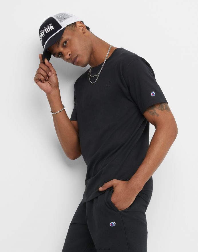 Champion klassisk T-shirt broderet c-logo V6J66579 sort