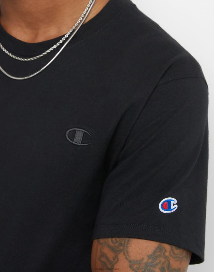 Champion klassisk T-shirt broderet c-logo V6J66579 sort