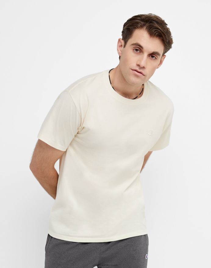 Champion klassisk T-shirt broderet c-logo V6J66580 naturlig