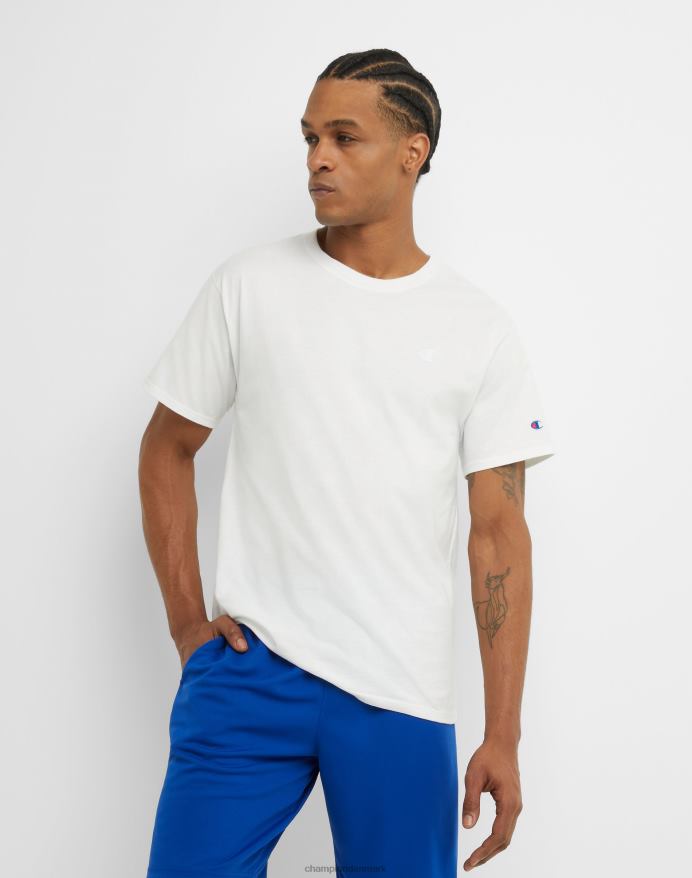 Champion klassisk T-shirt broderet c-logo V6J66581 hvid