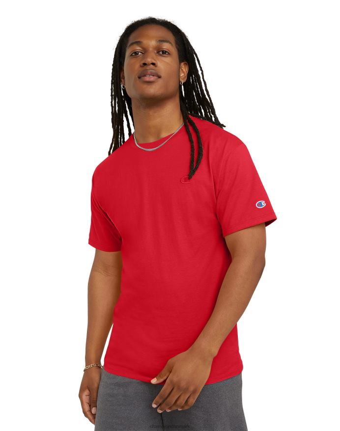 Champion klassisk T-shirt broderet c-logo V6J66584 rød