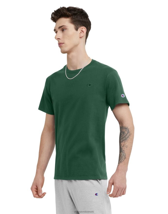 Champion klassisk T-shirt broderet c-logo V6J66586 mørkegrøn