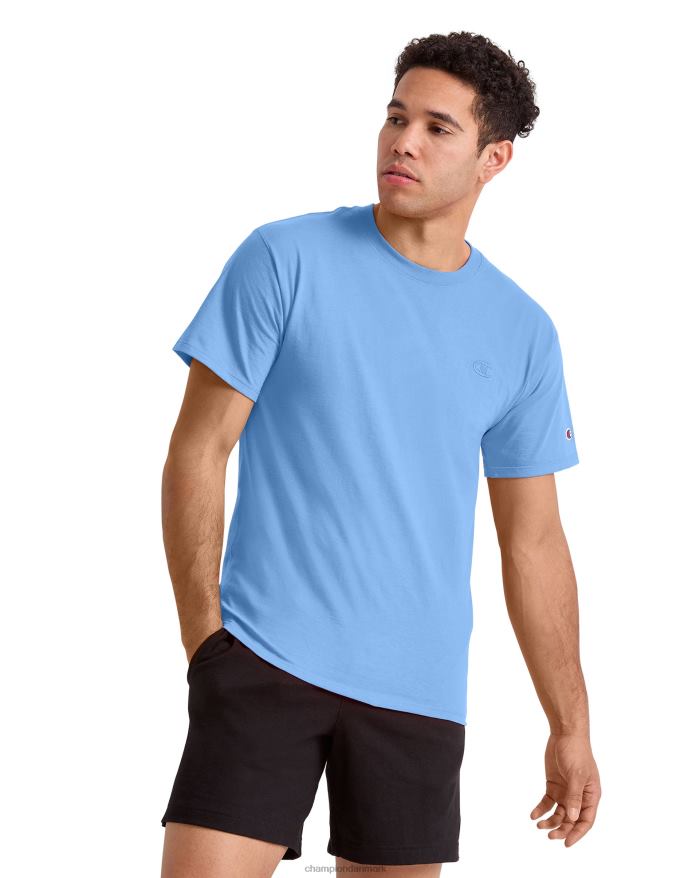 Champion klassisk T-shirt broderet c-logo V6J66587 schweizisk blå