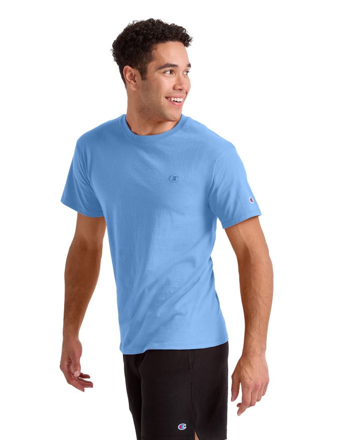 Champion klassisk T-shirt broderet c-logo V6J66587 schweizisk blå