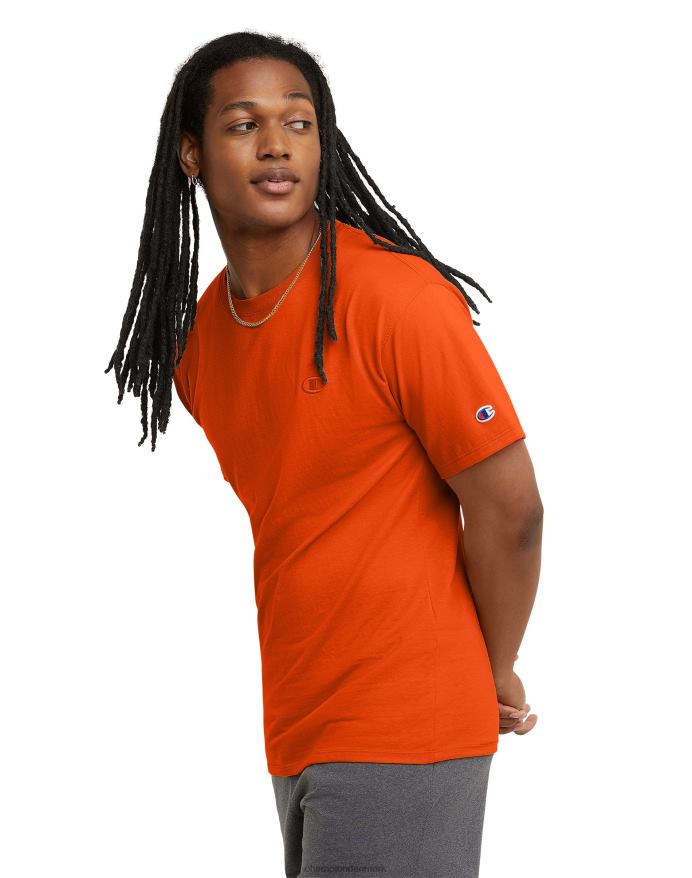 Champion klassisk T-shirt broderet c-logo V6J66588 krydret appelsin