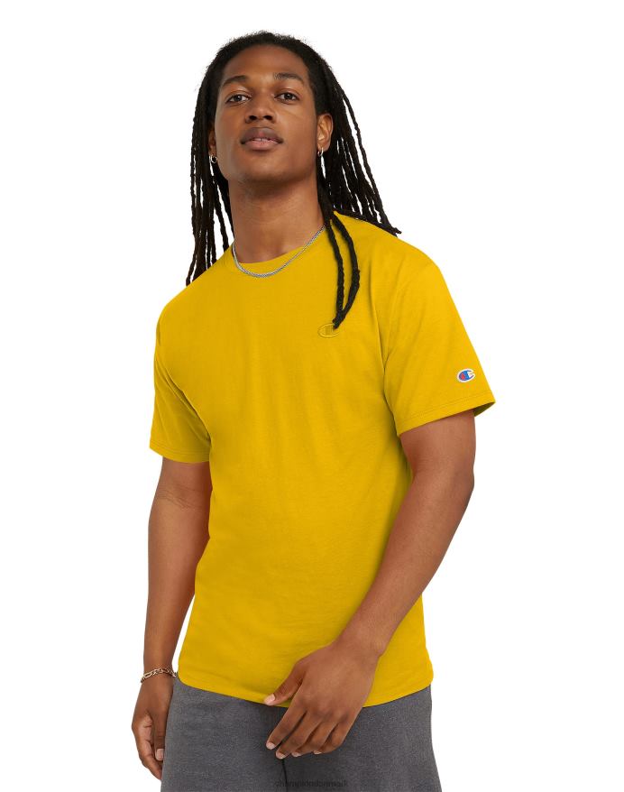 Champion klassisk T-shirt broderet c-logo V6J66589 hold guld