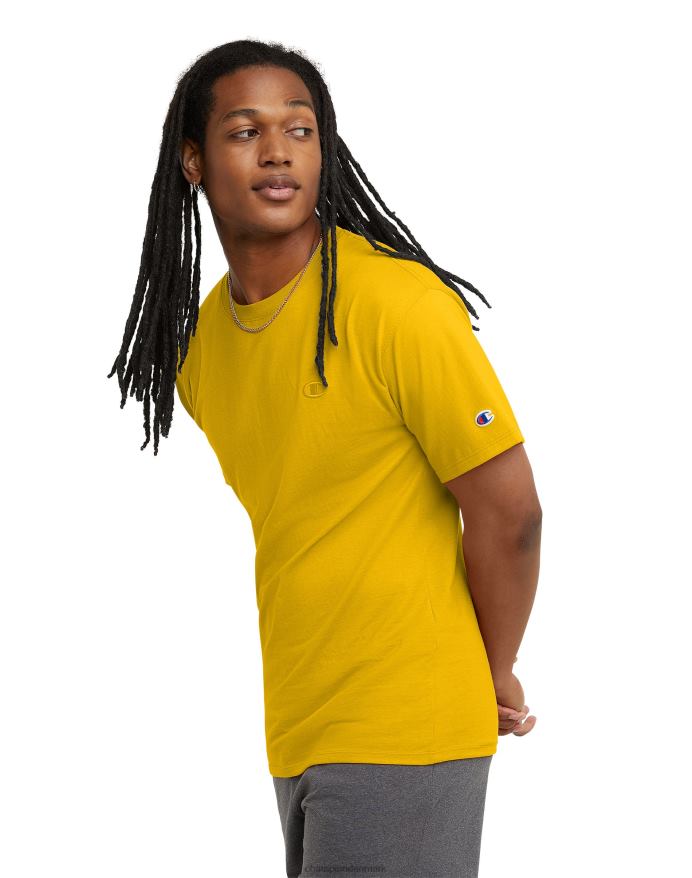Champion klassisk T-shirt broderet c-logo V6J66589 hold guld