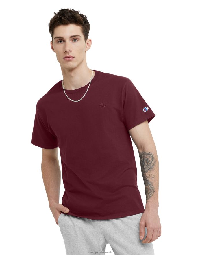 Champion klassisk T-shirt broderet c-logo V6J66590 rødbrun