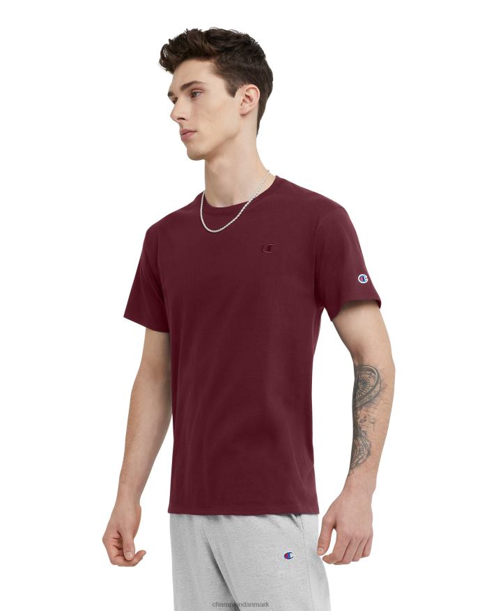 Champion klassisk T-shirt broderet c-logo V6J66590 rødbrun