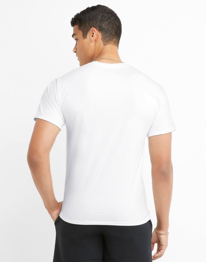 Champion klassisk grafisk t-shirt b-ball hoop V6J66593 hvid