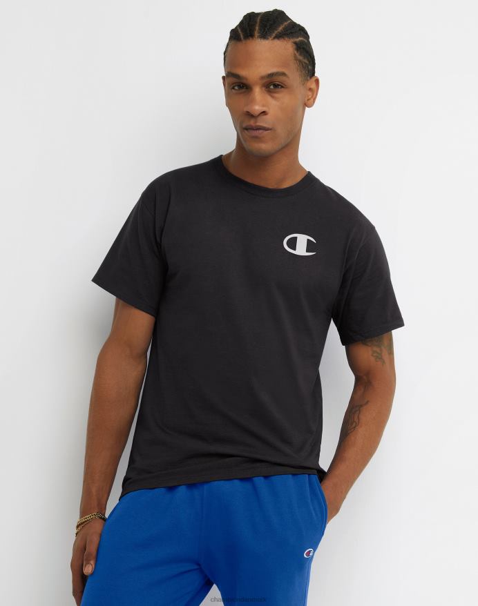 Champion klassisk grafisk t-shirt ufo palmetræ V6J66599 sort