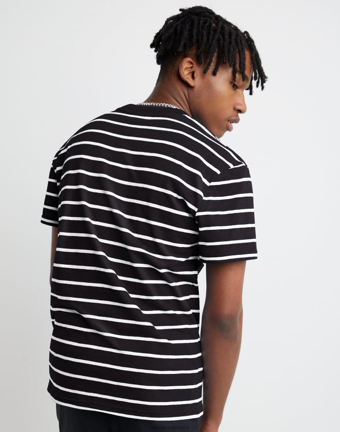 Champion klassisk stribet t-shirt V6J66650 sort hvid