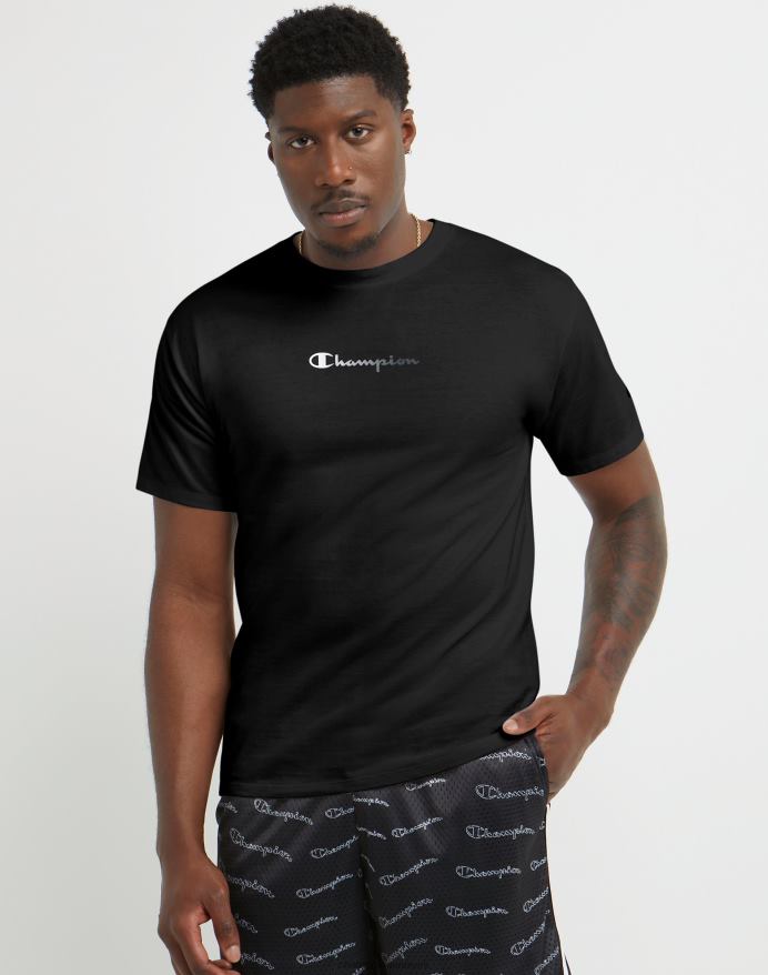 Champion klassisk t-shirt basketballkurv V6J66619 sort
